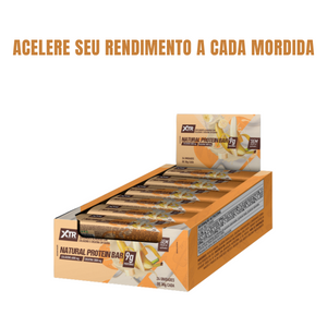 Snack Barrinha De Proteína Natural Protein Bar Display 24un Sabor Banana