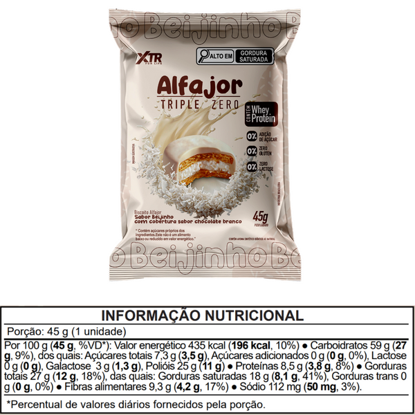 Alfajor Triple Zero Beijinho XTR