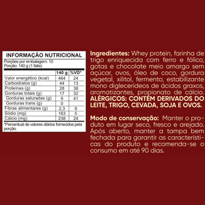 HyperTone Chocolate – Panetone Proteico Recheado 15g de Proteína + Hyper Cream