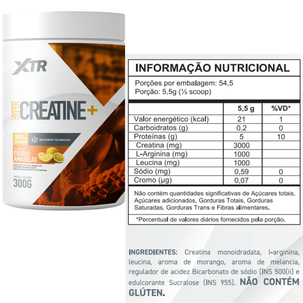 Hyper Creatine +  Explosão de Força e Resistência C/ Sabor