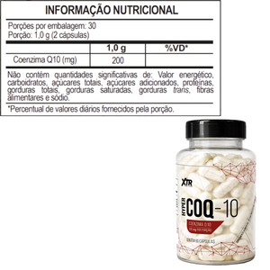 Coenzima Q10 200mg Proteção Do Coração E Antioxidante 60 cápsulas