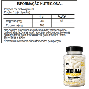 Cúrcuma com Magnésio Dimalato Suplemento para Desinflamar + Força nas Articulações