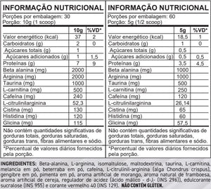 PRÉ-TREINO V12 WARKOUT 300G XTR