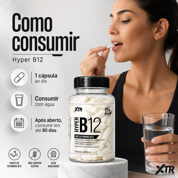 Vitamina B12 Metilcobalamina Hyper B12 Xtr For Life 60