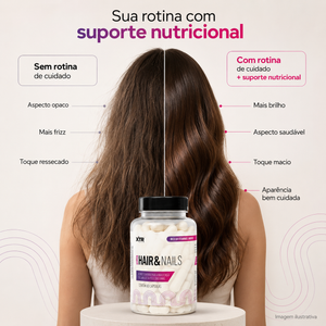 Vitaminas Para Cabelo Pele Unhas Biotina Zinco  Hair Nails 60 Caps