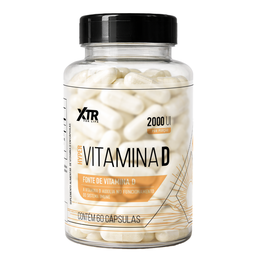 Vitamina D3 2000 UI Colecalciferol 60 Caps + Imunidade e Ossos Fortes