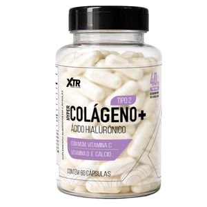 Colágeno Tipo 2 Ácido Hialurônico 60 Cáps Vitamina C D Cálcio Msm