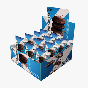Triple Cookie 7g de Proteína - Caixa Fechada com 12 cookies 45g XTR: sabor e nutrição garantidos.