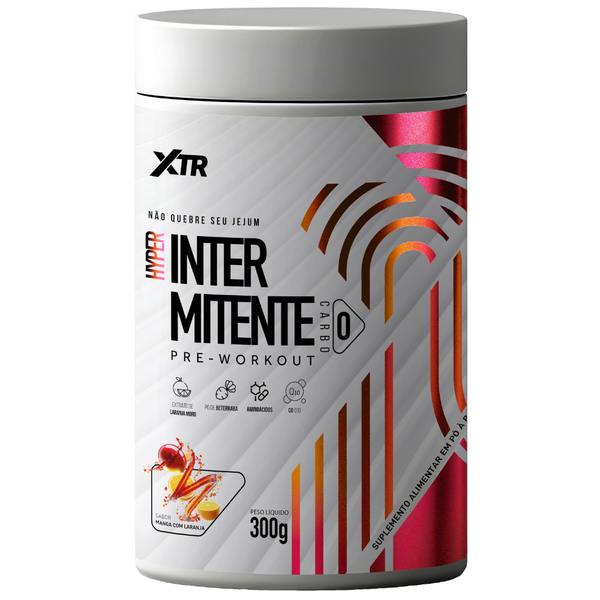 HYPER INTERMITENTE PRE-WORKOUT 300g MANGA COM LARANJA - XTR