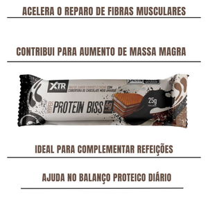 Hyper Protein Biss Wafer Recheado Proteico 12 Unidades Sabor Cookies E Creme Com Cobertura De Chocolate Meio Amargo