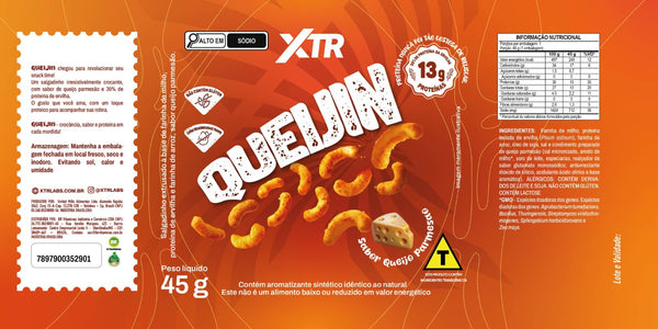 Salgadinhos Proteicos XTR 45g Sem Glúten e Alto em Proteína
