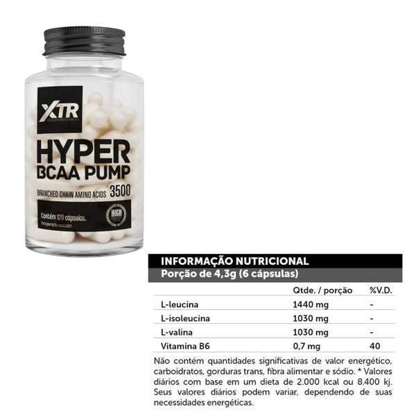 BCAA PUMP 120CAPS - XTR