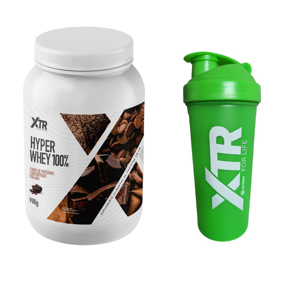 Hyper Whey Protein Concentrado e Isolado 900g+ Coqueteleira Grátis