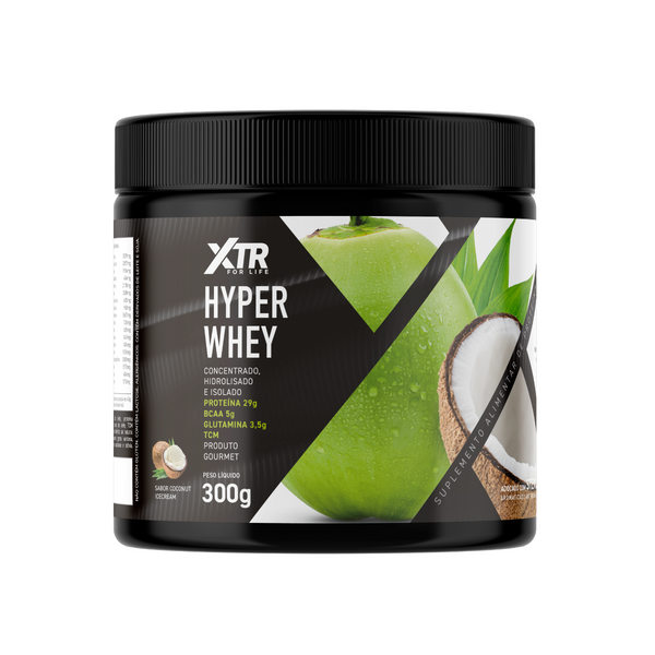 Hyper Whey Stévia 3w Xtr 300g Concentrado Hidrolisado Isolado
