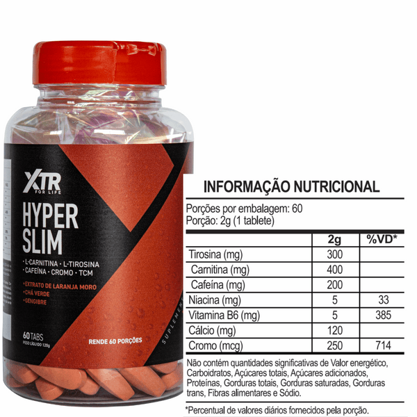 Combo Queimador De Gordura Hyper Drene + Hyper Slim - Xtr Sabor Cranberry - Trincou Supplements