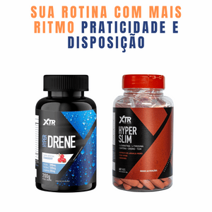 Combo Queimador De Gordura Hyper Drene + Hyper Slim - Xtr Sabor Cranberry - Trincou Supplements