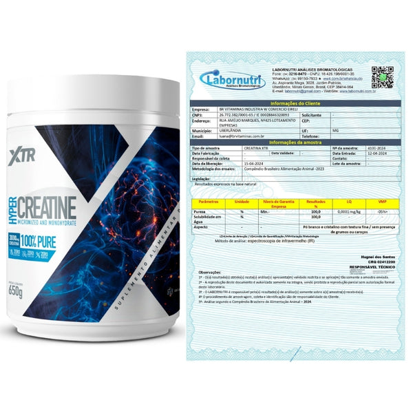 HYPER CREATINE 650g 100% PURE - XTR