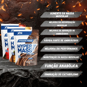 HIPERCALÓRICO HYPER MASS 3kg - FRETE GRÁTIS + GANHO DE MASSA