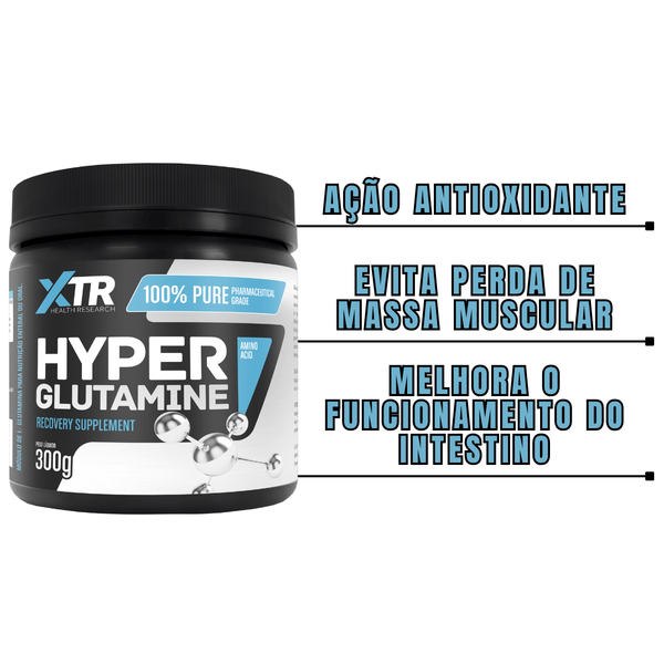 Glutamina Xtr 100% Pura 300g Potente E Segura - Trincou Supplements