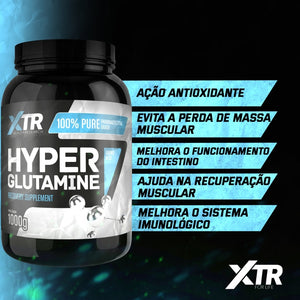 L-GLUTAMINA HYPER GLUTAMINE 100% PURA 1000g - XTR FOR LIFE