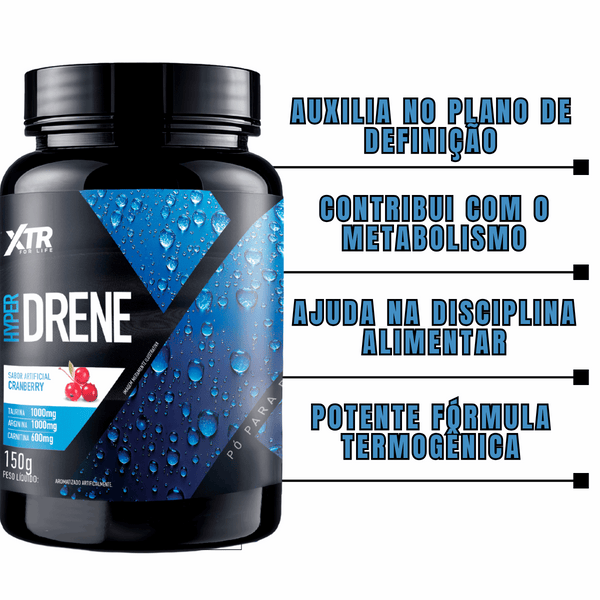 Hyper Drene Xtr150g Apoia a Queima de Calorias e Aumenta a Disposição - Trincou Supplements