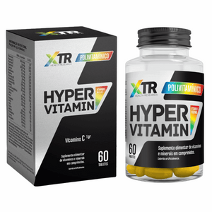 Hyper Vitamin 60 Cápsulas - Multivitamínico completo com vitaminas e minerais essenciais para performance, imunidade e disposição. - Trincou Supplements