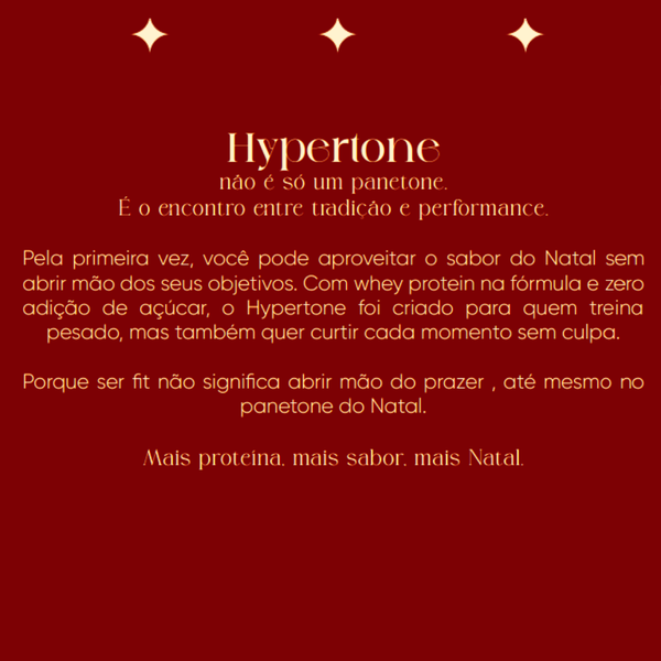 HyperTone Frutas – Panetone Proteico com 15g de Proteína + Hyper Cream - Tradição, Sabor e Performance