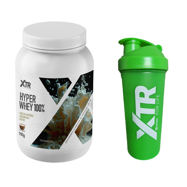 Hyper Whey Protein Concentrado e Isolado 900g+ Coqueteleira Grátis