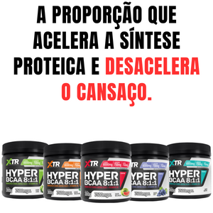 Bcaa 300g Hyper Xtr 8:1:1 Pós-treino E Intra Workout