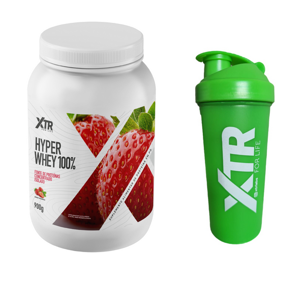 Hyper Whey Protein Concentrado e Isolado 900g+ Coqueteleira Grátis
