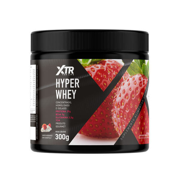 Hyper Whey Stévia 3w Xtr 300g Concentrado Hidrolisado Isolado