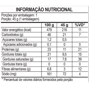 Cereal Proteico Nexcrush XTR 45g Chocolate Sem Glúten Snack Fitness