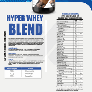 Suplemento Whey Blend Premium 900g Proteína Concentrada - Trincou Supplements