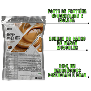 HYPER WHEY 100% - 7 SACHES 30g - EXPERIMENTE GRÁTIS POR TEMPO LIMITADO E CONHEÇA TODOS OS SABORES