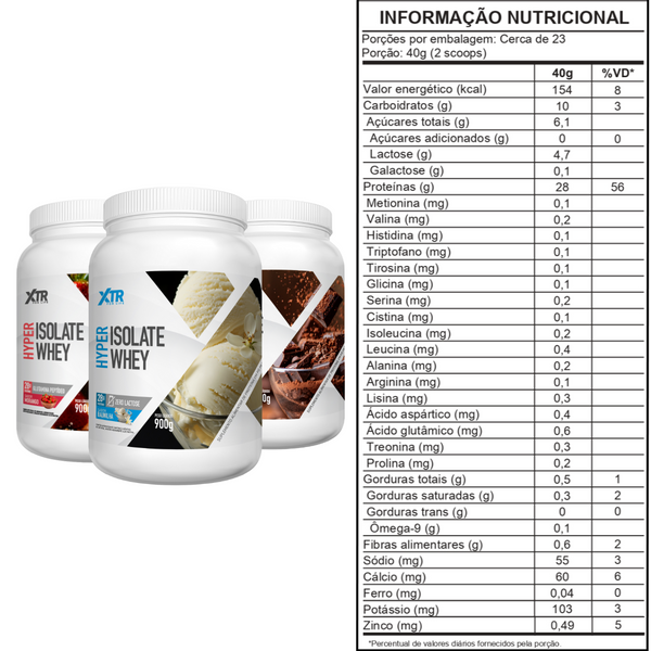 Whey Protein 900g Xtr Isolate 900g Zero Lactose