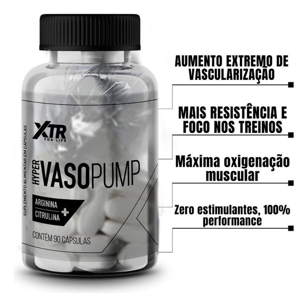HYPER VASOPUMP ARGININA + CITRULINA 90 CÁPSULAS