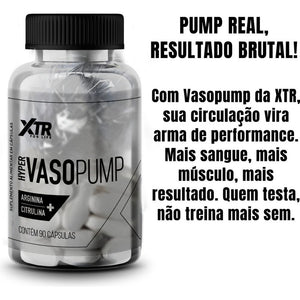 HYPER VASOPUMP ARGININA + CITRULINA 90 CÁPSULAS